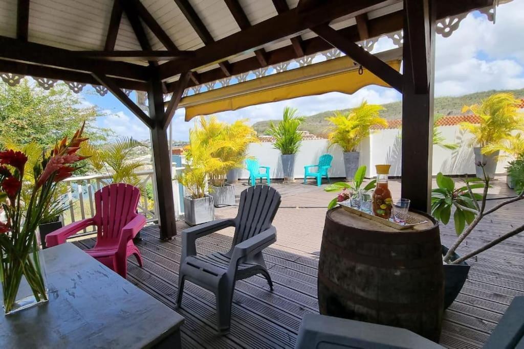 Villa Nautilia, Vue Mer, Proche Plage レ・トロワ・イレ エクステリア 写真