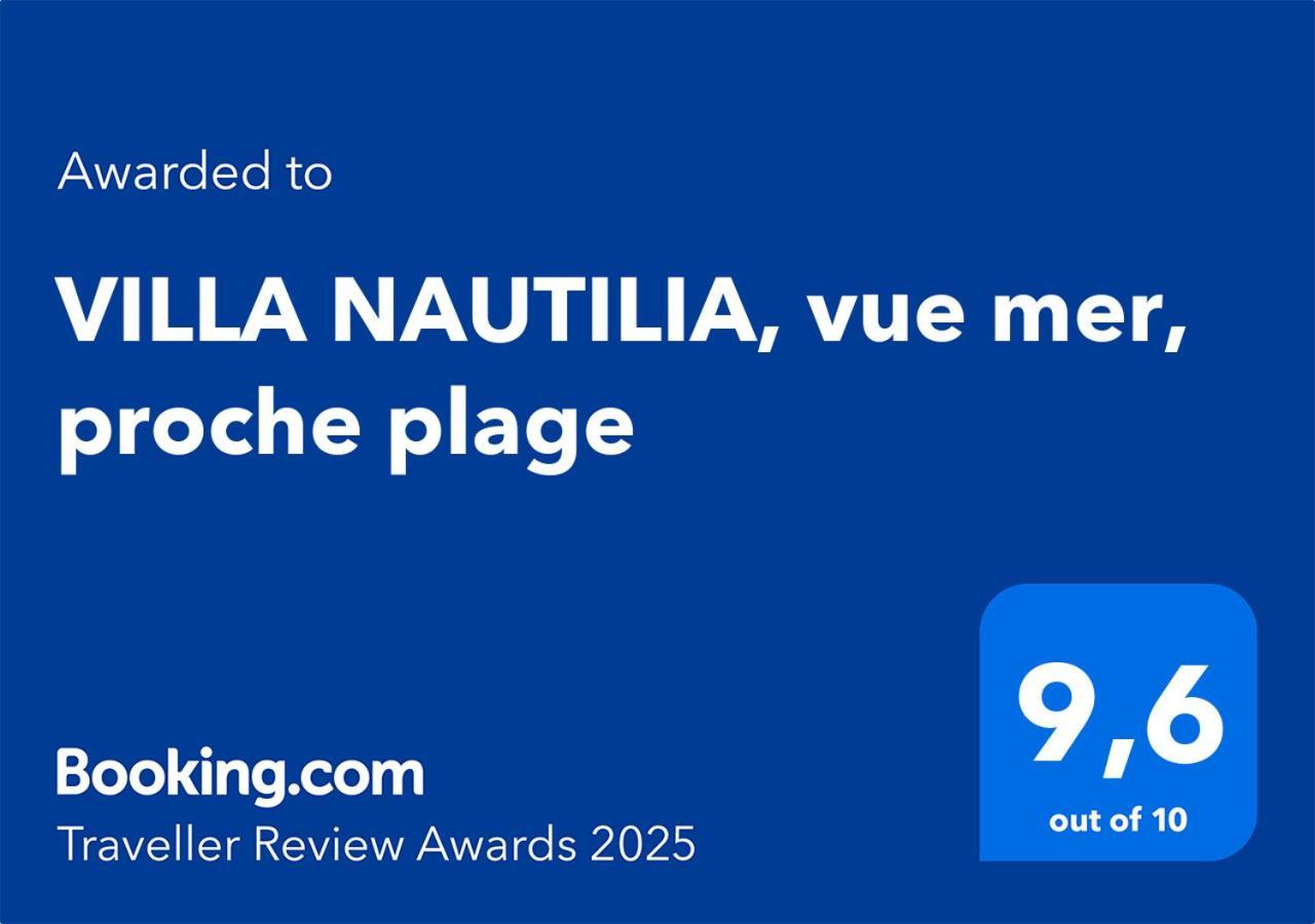 Villa Nautilia, Vue Mer, Proche Plage レ・トロワ・イレ エクステリア 写真